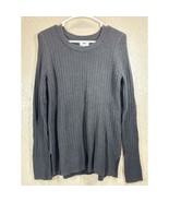 Old Navy Black Pullover Round Neck Ribbed Knit Sweater Size Small - $30.77 CAD