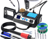Soldering Station Kit High-Power 110W with 3 Preset Channels, Sleep Mode... - $110.81