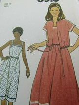 Vintage Simplicity Pattern 8518 Dress Size 12 2 Pieces 31696 - £9.31 GBP