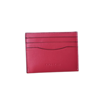 Coach Leather Red Card Case 4 $120  WORLDWIDE SHIPPING - $48.51