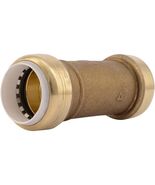 SharkBite 1 Inch PVC Slip Coupling, Push to Connect Brass Plumbing Fitti... - $885.52 MXN