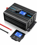 1000W Pure Sine Wave Inverter Dc 12V Ac 120V Double Lcd Screen, Solar Sy... - $2,168.49 MXN