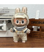 17cm Plush Doll Clothes Set Compatible with Labubu Outfits Hats Pants Gift - $125.56 MXN
