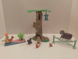 Three Littlest Pet Shop sets 1994 Chirpy Tree Raccoon Chipmunk Horse Sealion - $40.64