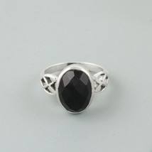 AAR Jewels Handmade 925 Sterling Silver Black Onyx Gemstone Stack Stylish Ring - £17.39 GBP