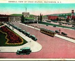 General View Union Railroad Station Providence Rhode Island RI WB Postca... - £2.12 GBP