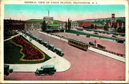 General View Union Railroad Station Providence Rhode Island RI WB Postcard C3 - £2.15 GBP