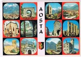 Postcard Aosta Italy Multi View - $4.94