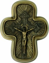 Christian Cross Crusifixion (Cold Cast Cross Trinket box 13.5cm / 5.3inches) - £59.36 GBP
