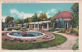 Richmond Virginia VA Italian Garden Maymont Park Postcard C09 - $2.99