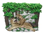 International Collectors Society Gray Wolves A Mothers Love Diorama NWT ... - $31.86