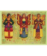 Angels cross stitch butterfly fantasy pattern pdf - Art Nouveau embroidery - £47.95 GBP