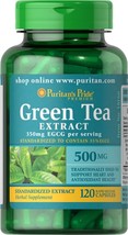 Puritan&#39;s Pride Green Tea Standardized Extract 500 mg-120 Capsules (18166) - $45.99