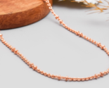28 inch Pure Copper Beaded Link Chain Necklace, Healing Copper Jewelry S... - $27.60