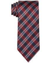 MSRP $70 Tommy Hilfiger Men&#39;s Check 3&quot; Tie Red/Navy Size OSFA - £10.05 GBP