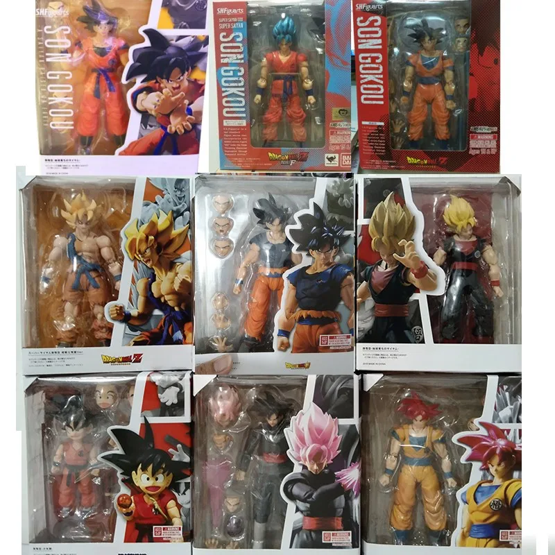 SHFiguarts Dragon Ball Action Figure Son Gokou Anime Figure Black Son Gokou Goku - £24.97 GBP+