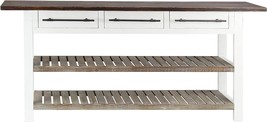 Deco 79 Wood Rectangle Console Table, White, 71&quot; X 16&quot; X 32&quot;, Extra Long Dark - £330.48 GBP