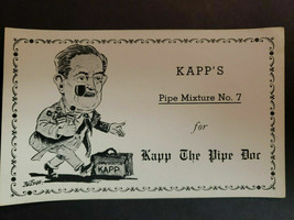 Vintage Kapp The Pipe Doc Weisert Tobacco Label St Louis New Old Stock PB5 - £9.58 GBP