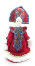 Russian Folk Art Doll Porcelain Hands &amp; Face Hair Braid - St Petersburg Russia - $18.99