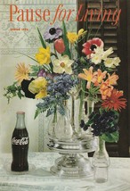 Pause for Living Spring 1960 Vintage Coca Cola Booklet Hen Party Ikebana... - $9.89
