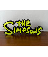 The Simpsons Logo Sign 3D Printed Desk Shelf Decor Collectible Yellow Black - $14.69