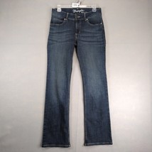 Wrangler Boot Cut Jeans Juniors 7 30x32&quot; Dark Wash Stretch Denim Western... - $20.00
