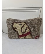 Chandler 4 Corners Laura Megroz Dog pillow Yellow Lab Golden retriever Wool - $41.00