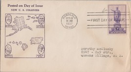 ZAYIX US  Planty 799-65 FDC - Roessler cachet - Hawaii Territory 113022SM15 - £15.39 GBP