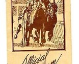 Brandywine Downs Official Program Menu Atlanta &amp; Dunwoody Georgia 1980&#39;s - £56.79 GBP