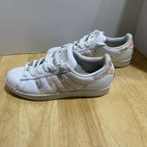 Adidas Superstar Shoes Youth 6.5 Girls Low Top Lace Up Sneakers White Le... - $448.84 MXN