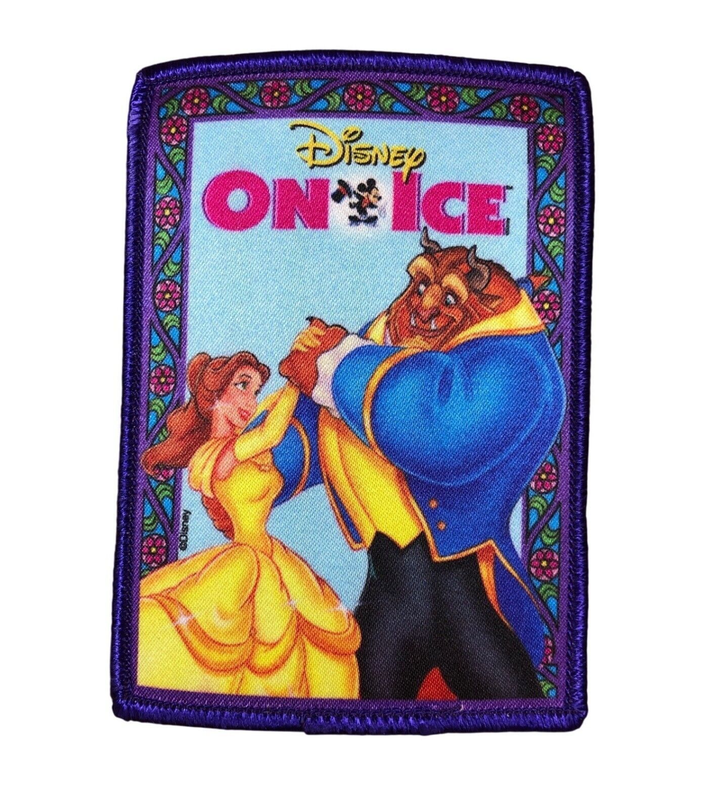 Disney on Ice Iron On Patch Princess Belle Beauty and the Beast Girl Scouts