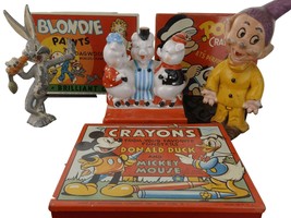 c1940 Disney Warner Brothers Lot Mickey Mouse, Blondie, Popeye, Three li... - £345.98 GBP