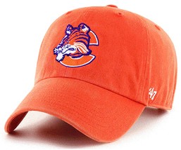 Clemson Tigers NCAA &#39;47 Vintage 1978 Mascot Orange Clean Up Hat Cap Adjustable - £19.95 GBP