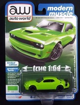 Auto World 2022 R3 Modern Muscle Green 2019 Dodge Challenger R/T Scat Pa... - £9.84 GBP