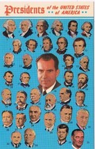 Postcard Presidents Of The United States Of America To Richard Nixon - £3.15 GBP