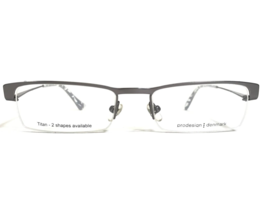 Prodesign Denmark Eyeglasses Frames 1331 c.6521 Grey Rectangular 49-17-130 - $93.10