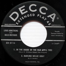 Louis Armstrong And The Mills Brothers Vol. 2 1954 7&quot; 45 rpm EP Decca ED 2114 - £7.19 GBP