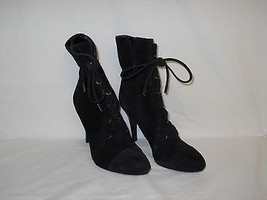 Marc Fisher New Womens Circle Black Heel Lace Boots 7 M Shoes NWOB - $107.91