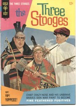 Three Stooges #35-1967-SLAPSTICK Wacky HUMOR-PHOTO COVER-GOLD Key - £34.14 GBP