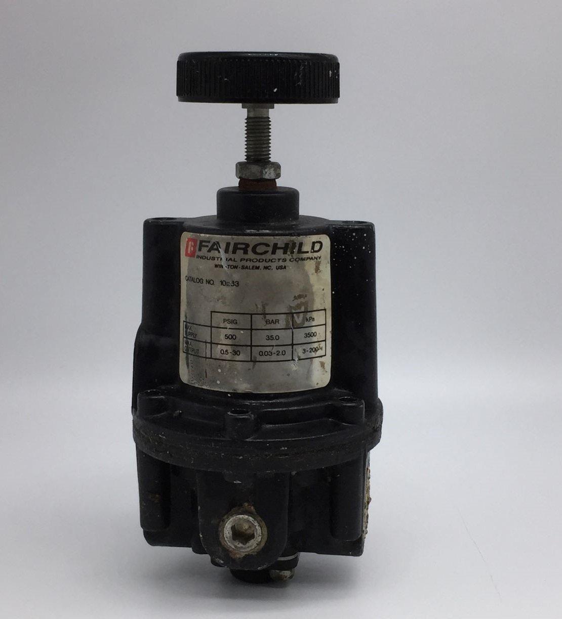  Fairchild 10233 Pneumatic Pressure Regulator 500 PSIG, 3/8 NPT  - $40.15
