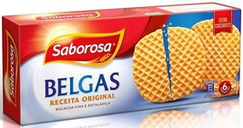 Saborosa - Belgian Butter Waffle Cookie Crisps - Belgas Original - 3 x 7... - £31.45 GBP