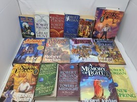 Complete Set of 15 The Wheel of Time - Robert Jordan &amp; Brandon Sanderson - HC/PB - £89.19 GBP