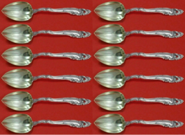 Decor by Gorham Sterling Silver Grapefruit Spoon Set 12 pieces 6&quot; - £560.90 GBP