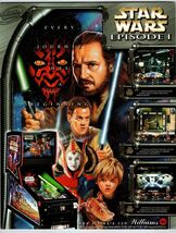 Star Wars Episode I Pinball FLYER Original Game Art Promo Unused 8.5" x ... - $8.09