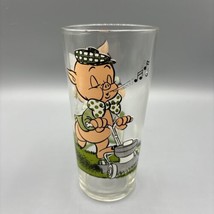 Vintage Looney Tunes Porky Pig Petunia Paint Collector Series 1976 PEPSI Glass - £11.53 GBP