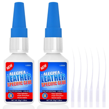 2 Pack 30G Leather Glue - Strong Bond for Repair &amp; DIY, Permanent Clear Fabric A - £12.05 GBP
