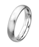 INOX Cobalt Chrome Matte Finish Plain Band Ring 4.3mm Size 12 - €113,74 EUR