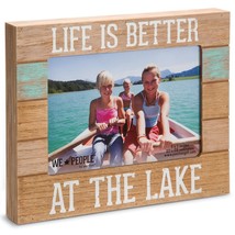 Pavilion Gift Company 67243 We People-Life is Better at the Lake Picture Frame,  - £28.85 GBP