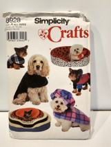 Simplicity Crafts Dog Bed Covers and Dog Coats S-M-L   Pattern #8928 - $12.00