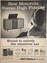 1959 Print Ad Motorola Stereo High Fidelity Phonograph Single Unit Consoles  - £14.11 GBP